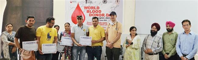 HEALTH DEPTT HONOURS STAR DONORS