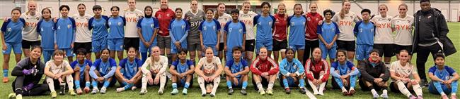 THE INDIA U20 WOMEN’S TEAM PLAYED A 1-1 DRAW AGAINST SWEDISH CLUB ENSKEDE IK DAM