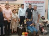 146 UNITS OF BLOOD COLLECTED AT BLOOD DONATION CAMP