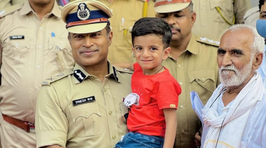 ADG DINESH M.N. SMILES AT MITANSH’S DREAM OF BECOMING A POLICE OFFICER