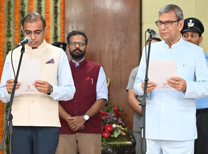 HARYANA GOVERNOR PROF ASHIM KUMAR GHOSH ADMINISTERS OATH TO AJAY SURA AS STATE INFORMATION COMMISSIONER