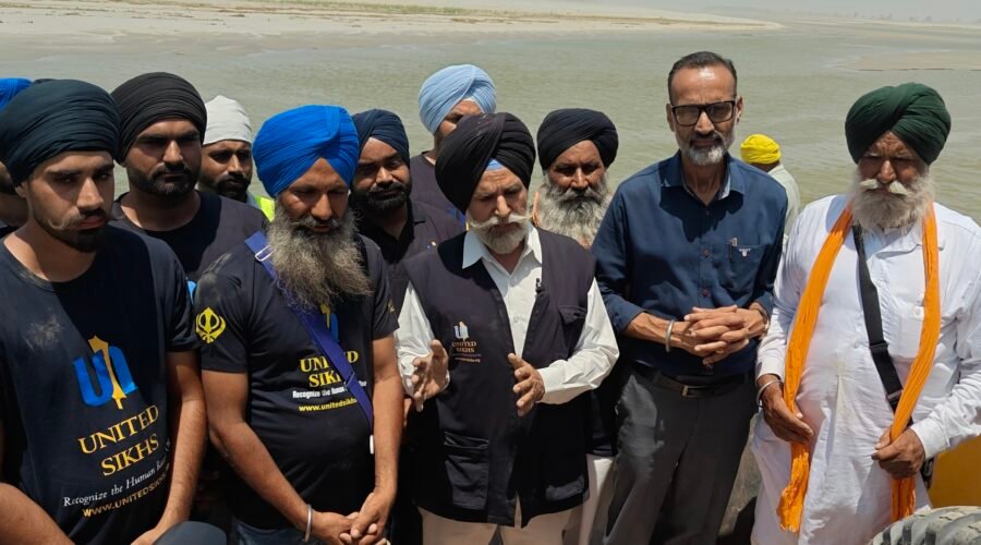 UNITED SIKHS TAKES INITIATIVE TO BUILD PROTECTIVE EMBANKMENTS ALONG SUTLEJ RIVER