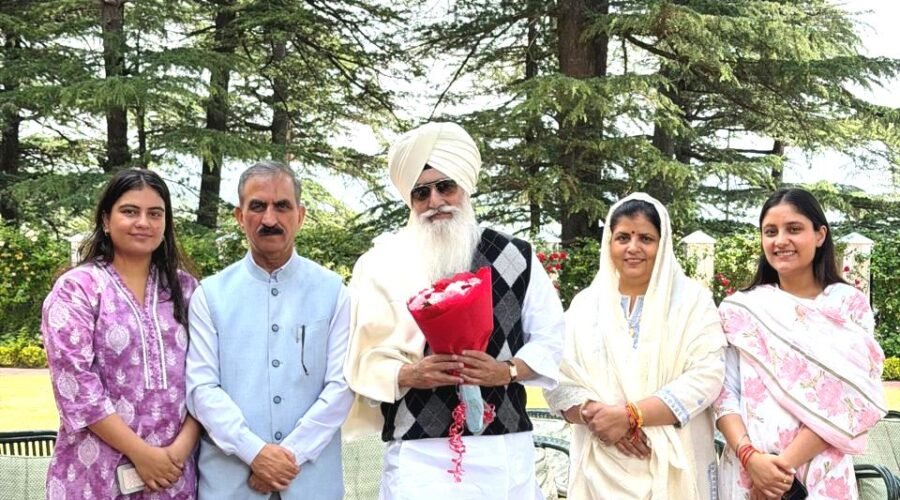 CM THAKUR SUKHVINDER SINGH SUKHU MEETS RADHA SOAMI DERA BEAS