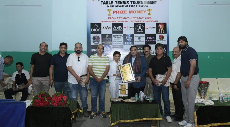 VANI SHARMA WINS THREE TITLES IN THE 5TH CHANDIGARH HOT WEATHER TABLE TENNIS TOURNAMENT