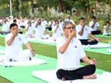 हरियाणा लोक भवन में उत्साहपूर्वक मनाया गया 12वां अंतरराष्ट्रीय योग दिवस