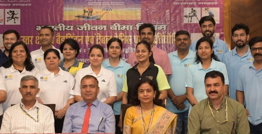 THE LIFE INSURANCE CORPORATION OF INDIA’S NORTH ZONE BADMINTON AND TABLE TENNIS TOURNAMENT HELD .