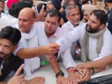 DESCRIBING ABOHAR MAYOR ELECTION “FARCE” MLA AND BJP COUNCILLORS STOP DC’S VEHICLE