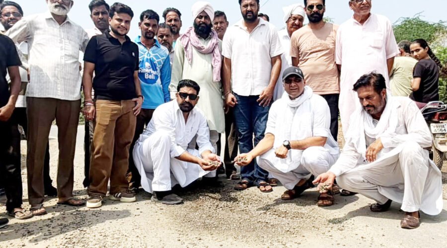 ROAD CONSTRUCTED THREE MONTHS AGO IN SHAMBLES: ABOHAR MLA