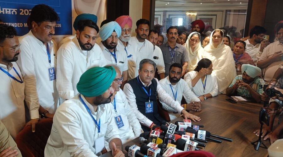 CONGRESS MEETING IN SANGRUR DISRUPTED BY PROTEST.  BAGHEL WARNS OF ACTION IF CONGRESS WORKERS FOUND INVOLVED