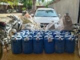 BARNALA POLICE BUST ILLEGAL LIQUOR WAREHOUSE, SEIZE 90 BOXES AND FOUR VEHICLES; COUPLE ABSCONDING