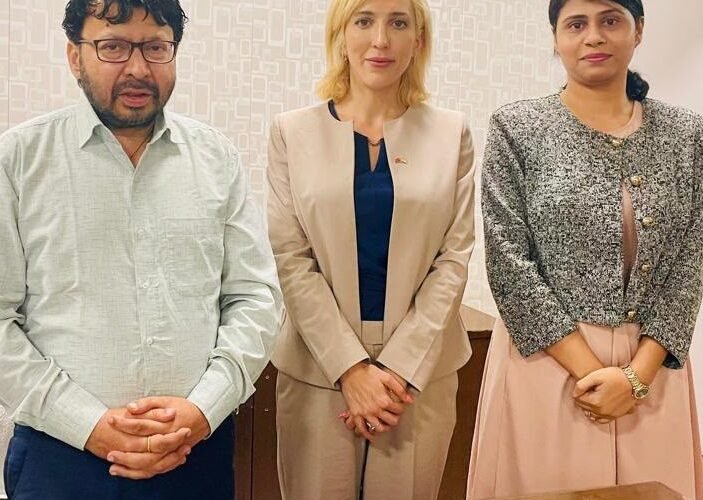 BRITISH DEPUTY HIGH COMMISSIONER ALBA SMERIGLIO MEETS PUNJAB NRI AFFAIRS MINISTER DR. RAVJOT SINGH