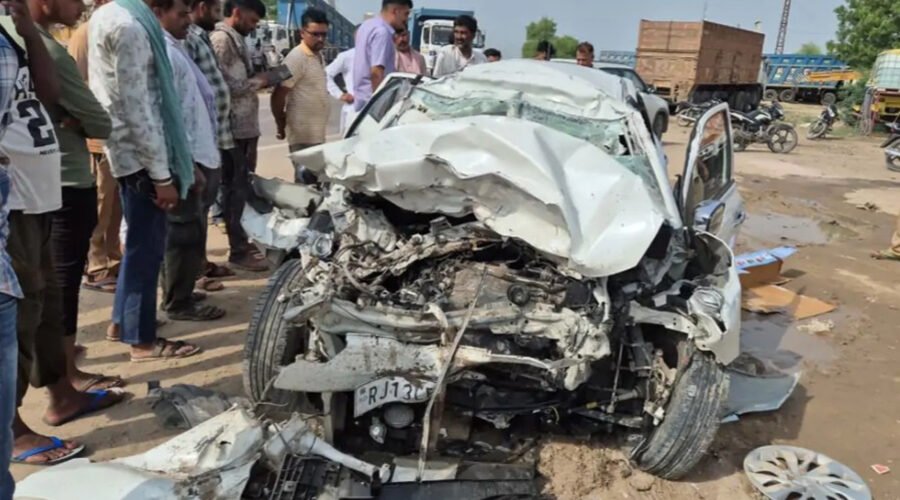 FOUR OF SRIGANGANAGAR FAMILY KILLED IN HIGHWAY ACCIDENT