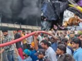 FIRE BREAKS OUT AT GARMENT SHOP IN BARNALA, FIRST FLOOR GUTTED