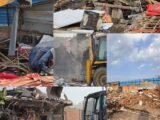 CHANDIGARH ADMINISTRATION DEMOLISHES 80 UNAUTHORISED STRUCTURES ON AGRICULTURAL LAND IN SHASTRI NAGAR, MANI MAJRA