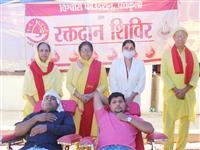 40 DEVOTEES DONATED BLOOD AT THE FEET OF MATA MANSA DEVI COMPLEX