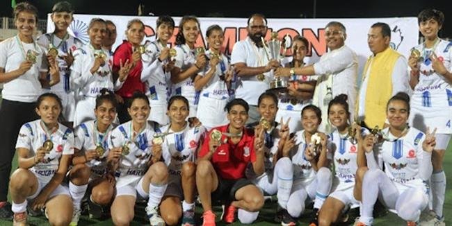 HARYANA WIN SUB JUNIOR WOMEN NATIONAL HOCKEY CHAMPIONSHIP