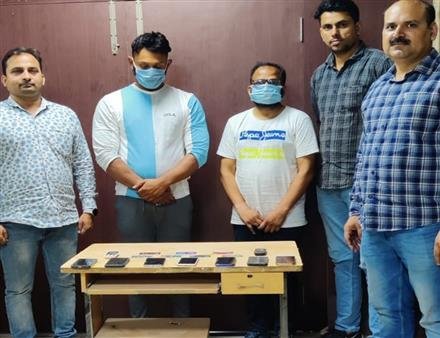 TWO CYBER FRAUDSTERS DUPING CREDIT CARD USERS HELD BY CYBER POLICE STATION