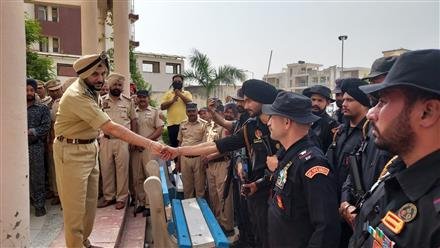 ROPAR RANGE POLICE CONDUCTS CORDON & SEARCH OPERATION IN MOHALI