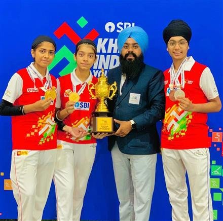 इंटरनेशनल सिख मार्शल आर्ट्स काउंसिल के गतका खिलाड़ियों ने खेलो इंडिया गेम्स में जीते मेडल