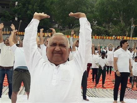 YOGA BRINGS PHYSICAL AND MENTAL DISCIPLINE :RAMESH DHAWALA