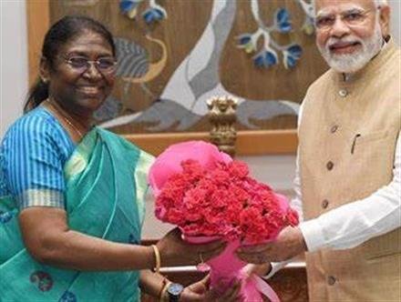 INDIA READIES TO WELCOME A TRIBAL PRESIDENT DRAUPADI MURMU