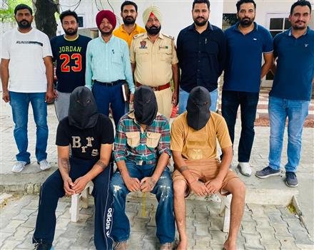 THREE GANGSTERS ARRESTED, ARMS AND AMMUNITION RECOVERED