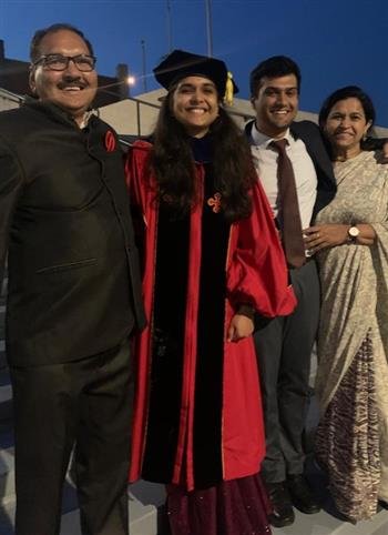 PEC ALUMNA  SHIKHA GETS HER PHD DEGREE IN AEROSPACE FROM UNIVERSITY OF MARYLAND