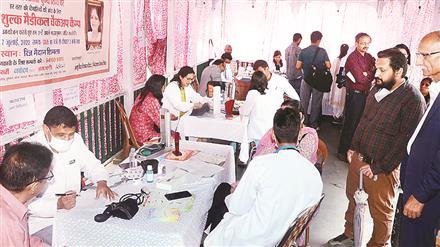 MEGA HEALTH CHECK UP CAMPS ON THE 7TH DEATH ANNIVERSARY OF SOCIALITE MS SWADESH CHOPRA