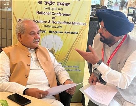 DHALIWAL SEEKS FINANCIAL PACKAGE FROM GOI TO BAIL OUT STATE FARMERS