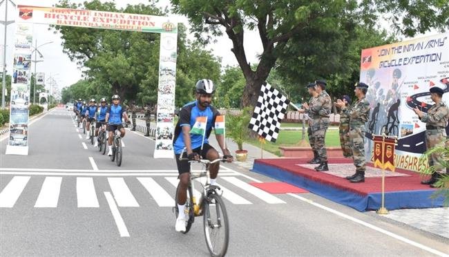 BATHINDA TO JAIPUR BICYCLE EXPEDITION FLAGGED IN
