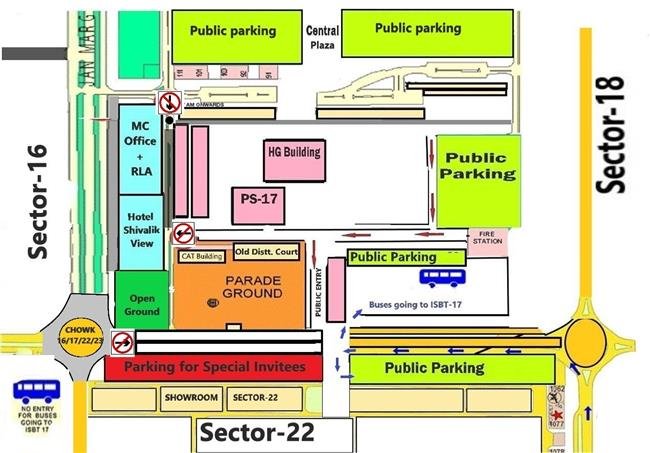 CHANDIGARH TRAFFIC ALERT ON INDEPENDENCE DAY