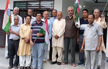 MEMBERS OF VIVEKANANDA VIHAR OF KANGRA CELEBRATED AZADI KA MAHOTSAV