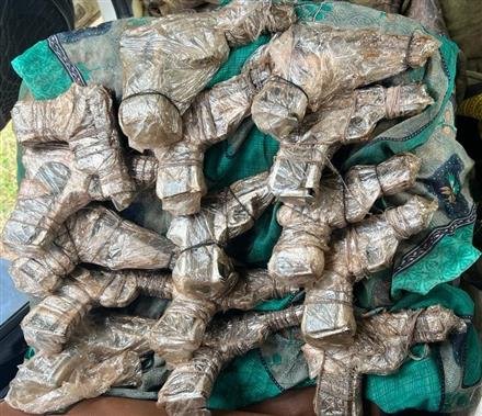 PUNJAB POLICE BUST A HUGE ILLEGAL WEAPON MANUFACTURING AND SMUGGLING MODULE OPERATING OUT OF MP, TWO HELD WITH 55 PISTOLS