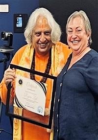 RAJAN ZED RECEIVES APPRECIATION CERTIFICATE FOR INTERFAITH WORK IN RURAL NEVADA