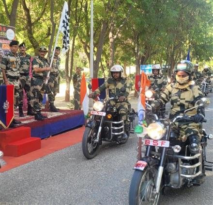 BSF ORGANISES 2160-KM MOTORCYCLE RALLY
