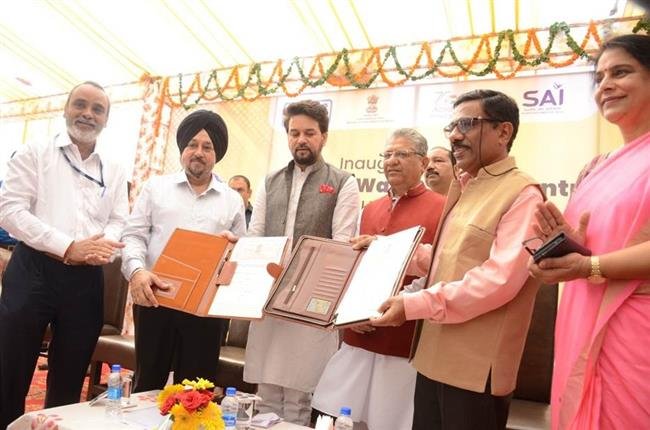 ANURAG SINGH THAKUR INAUGURATES WATER SPORTS CENTRE IN HIMACHAL PRADESH