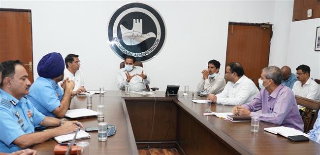 ADVISER TO THE ADMINISTRATOR REVIEWS THE PROGRESS REGARDING SETTING UP OF INDIAN AIR FORCE HERITAGE CENTRE