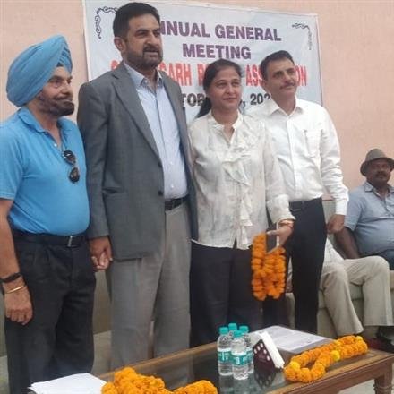 DR. ANMOL RATTAN RE ELECTED PRESIDENT OF CHANDIGARH ROWING ASSOCIATION