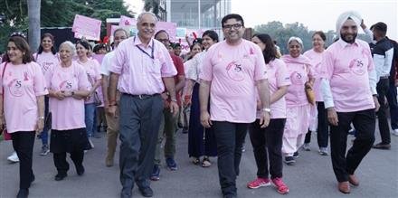 SAHAYTA CHARITABLE WELFARE SOCIETY ORGANIZES ‘BREAST CANCER WALKATHON’ AT SUKHNA LAKE