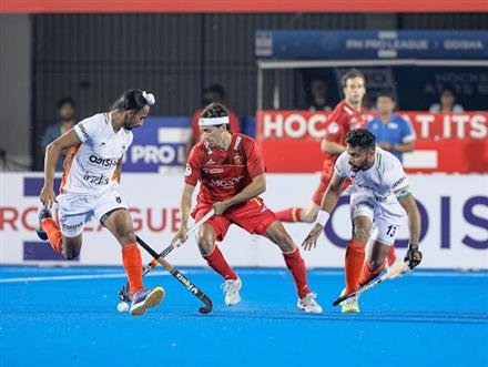 SPAIN BEAT INDIA TO WIN THEIR SECOND MATCH OF FIH HOCKEY PRO LEAGUE