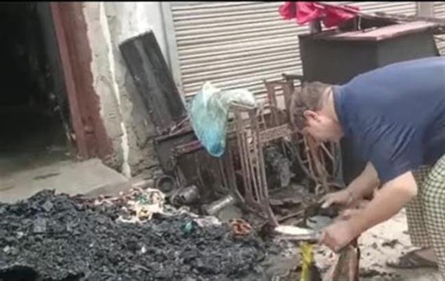 टेलर की दुकान पर लगी आग, सारा सामान जलकर हुआ राख