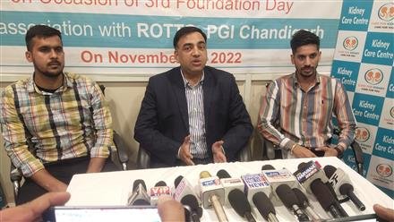 किडनी केयर सेंटर पंचकूला में अंगदान शिविर आयोजित