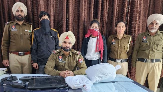 ड्रग पैडलर युवक और युवती 50 ग्राम हेरोइन सहित काबू