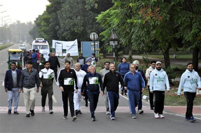 पंजाब एंड हरियाणा हाई कोर्ट बार एसोसिएशन ने आयोजित की मैराथन और वॉकाथन