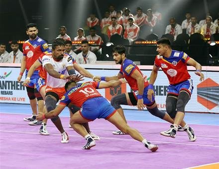 NARWAL SCORES HIS 1500TH RAID POINT AS U.P. YODDHAS EKE OUT NARROW WIN