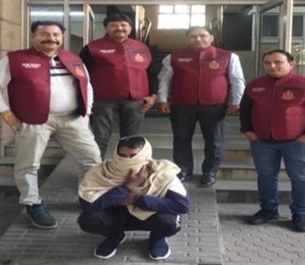 DESPERATE CRIMINAL WANTED IN A SENSATIONAL ROBBERY OF RS. 3.75 CRORE AT PANIPAT ARRESTED