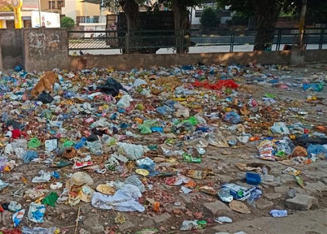 डंपिंग पॉइंट की जगह खाली प्लॉट्स में डाला जा रहा कचरा, बदबू से परेशानी