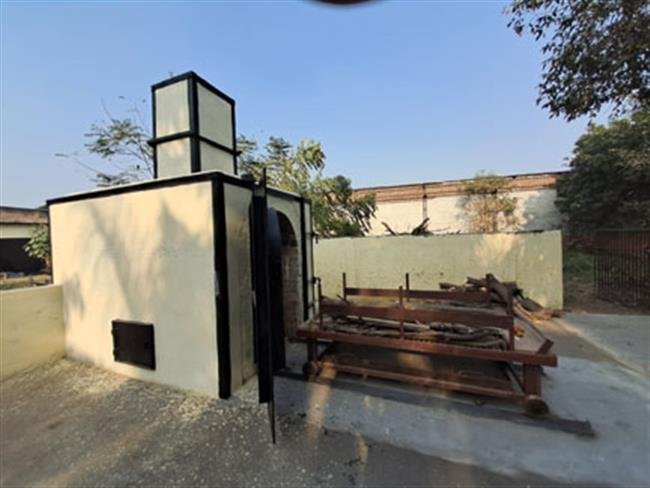 सर्व सेवा समिति द्वारा श्मशान घाट में संस्कार के लिए बनवाई भट्ठी