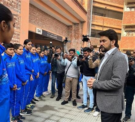 UNION SPORTS MINISTER ANURAG SINGH THAKUR VISITS SAI’S PATIALA CENTRE, INAUGURATES NEW 300 BEDDED HOSTEL
