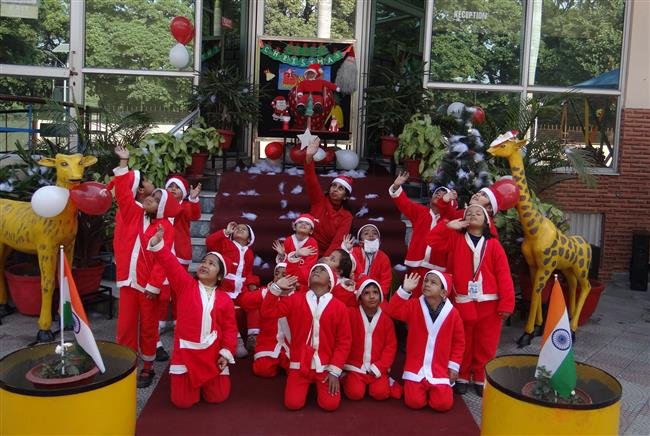 XMASS CELEBRATION AT ADARSH PUBLIC SMART SCHOOL SECTOR 20 B CHANDIGARH